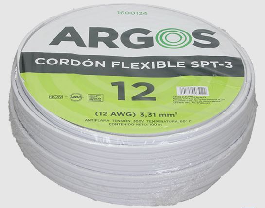 CABLE DUPLEX SPT BLANCO C-12 ARGOS