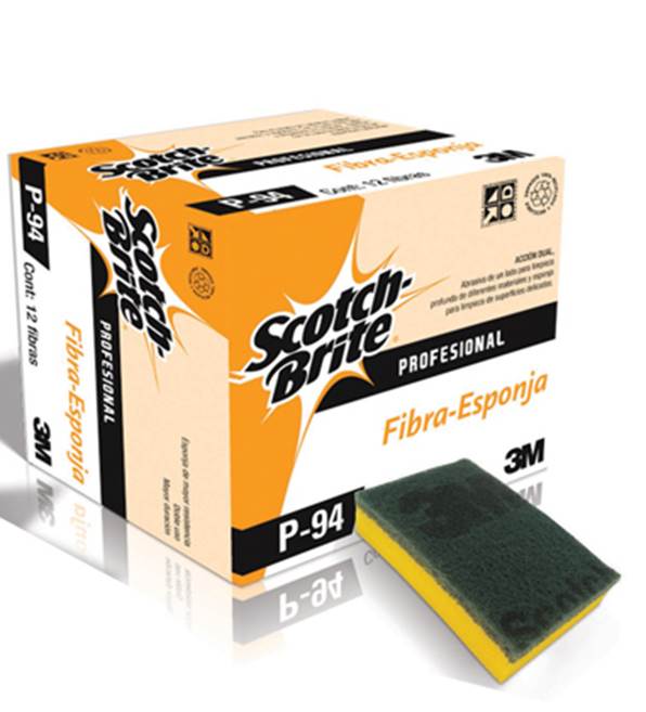 FIBRA C/ESPONJA SCOTCHBRITE 3M