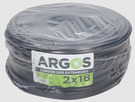 CABLE CORDON USO RUDO ST 2 X 18 ARGOS