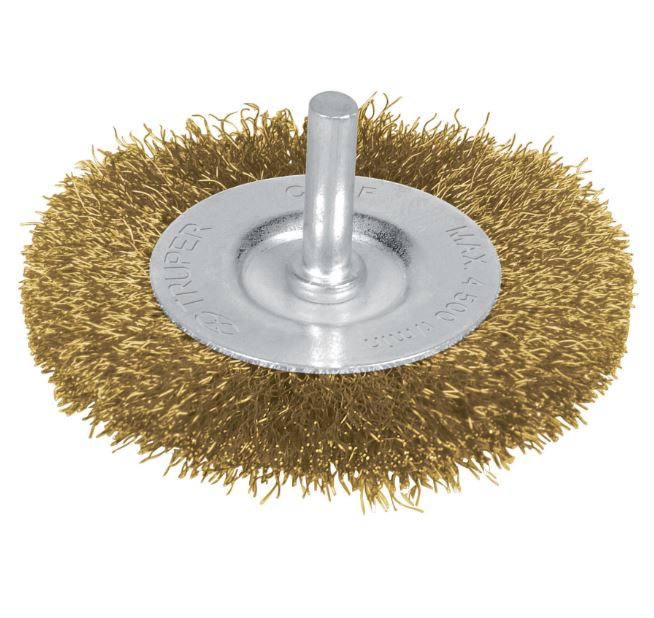 CARDA CIRCULAR 3" ALAMBRE FINO PARA TALADRO, TRUPER