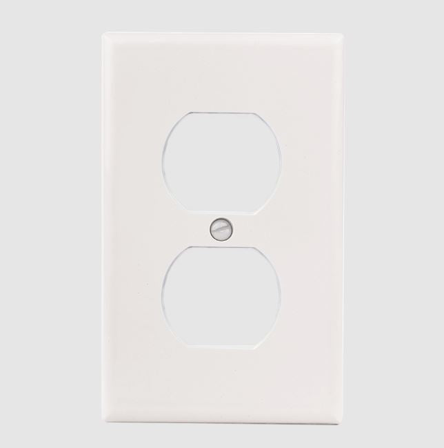 COOPER TAPA DUPLEX TERMOPLASTICO BLANCA