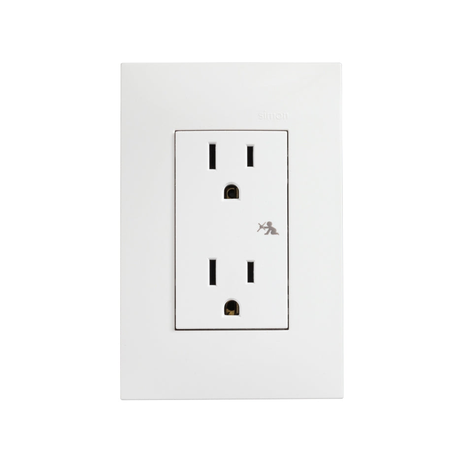 SIMON CONTACTO DUPLEX C/TAPA BLANCO