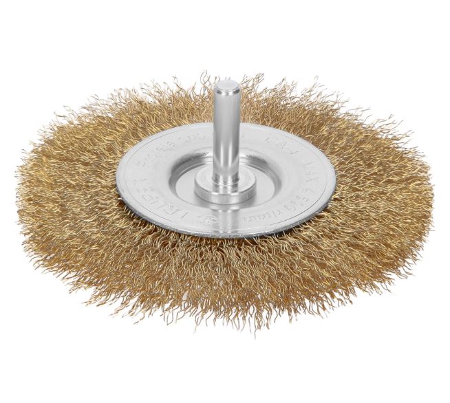 CARDA CIRCULAR 4" ALAMBRE GRUESO PARA TALADRO, TRUPER