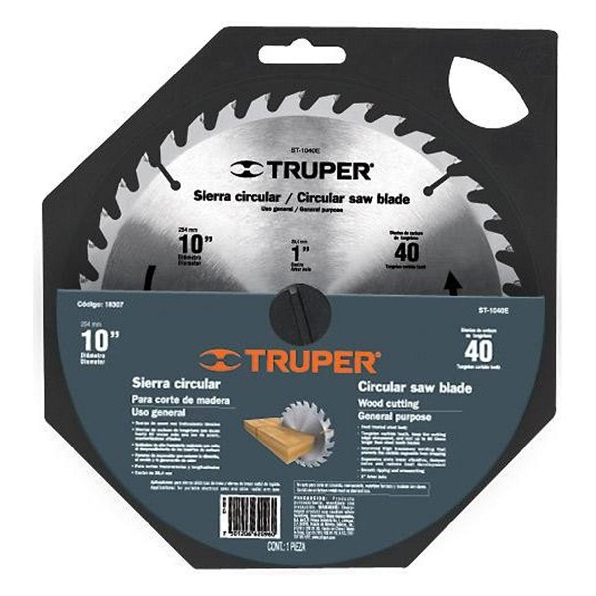 DISCO SIERRA CIRCULAR 10' 40DTS TRUPER