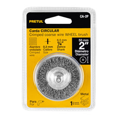 CARDA CIRCULAR 2" GRUESA PARA TALADRO, TRUPER