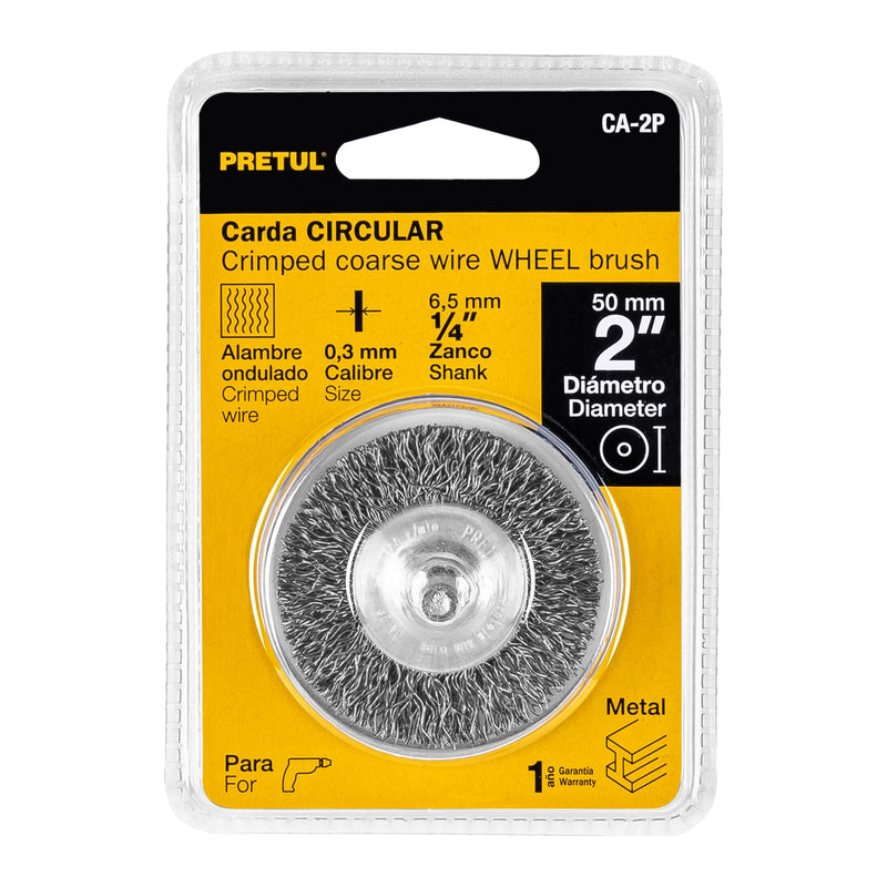 CARDA CIRCULAR 2" GRUESA PARA TALADRO, TRUPER