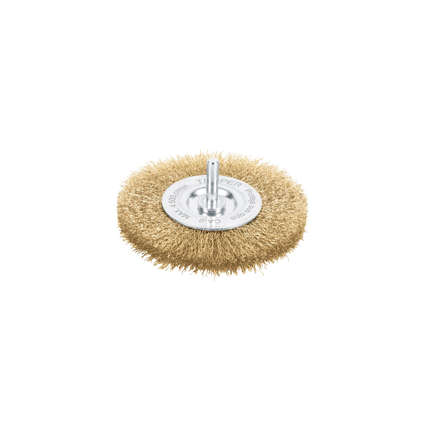 CARDA CIRCULAR 4" ALAMBRE FINO PARA TALADRO, TRUPER