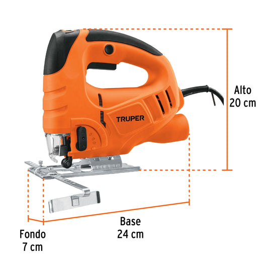 SIERRA CALADORA 550W 4.5 A VEL. VARIABLE