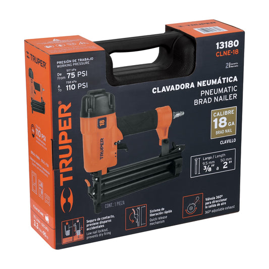 CLAVADORA NEUMATICA CAL. 18 TRUPER
