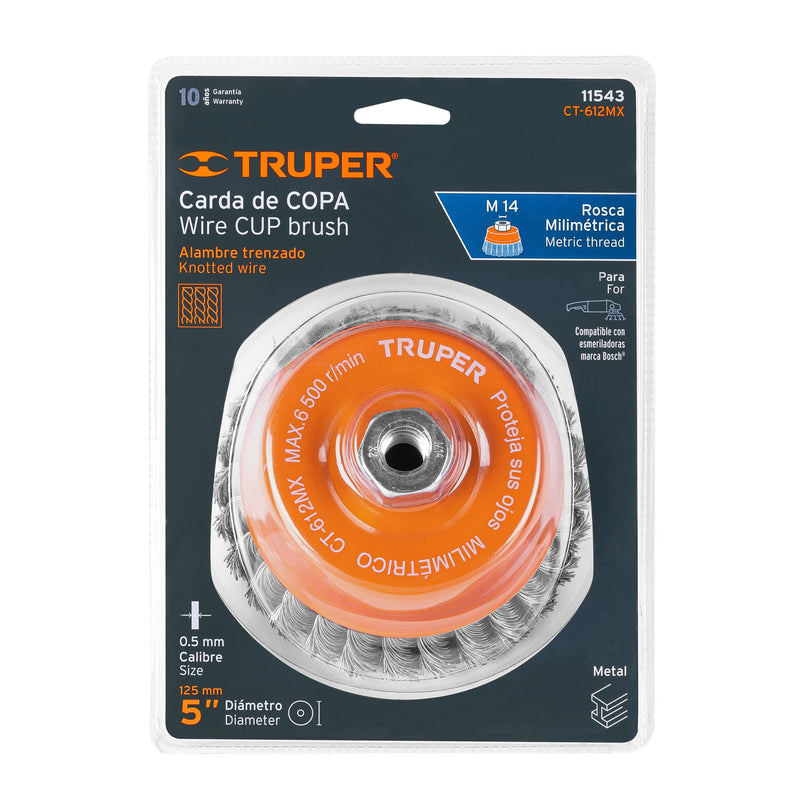 CARDA TRENZADA P/ESMERIL MM 5' TRUPER
