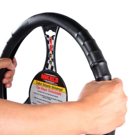 CUBRE VOLANTE TIPO NEGRO TEXTURIZ