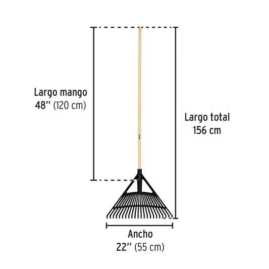 ESCOBA PLASTICA FLEX 22 DTS MANGO 48"