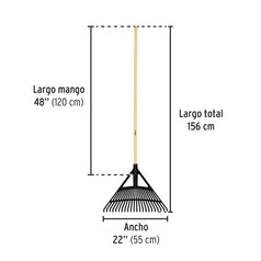 ESCOBA PLASTICA FLEX 22 DTS MANGO 48"