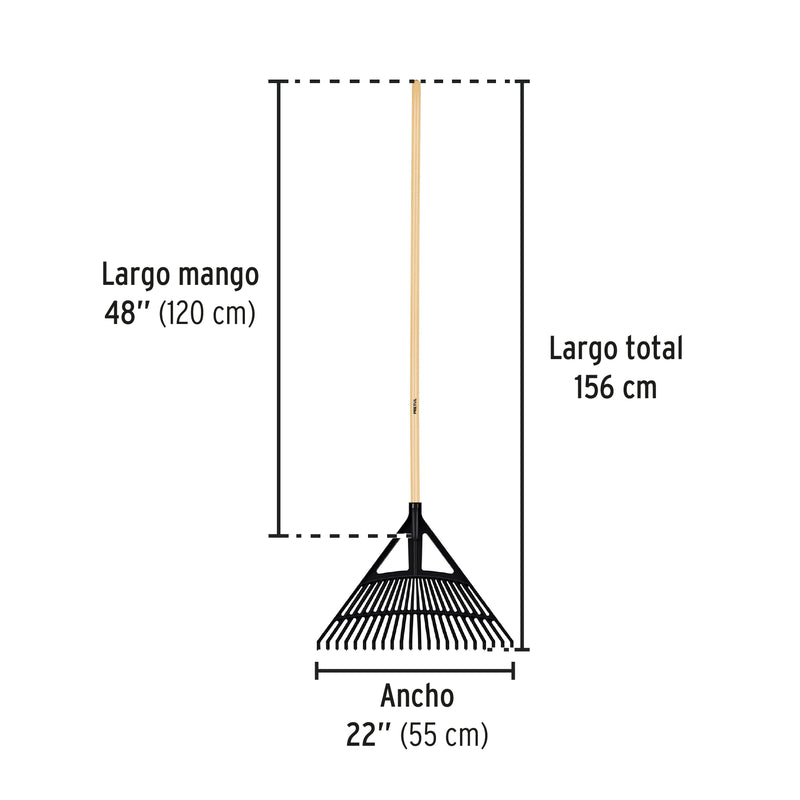 ESCOBA PLASTICA FLEX 22 DTS MANGO 48"