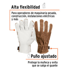 GUANTE DE PIEL CABRA CARNAZA