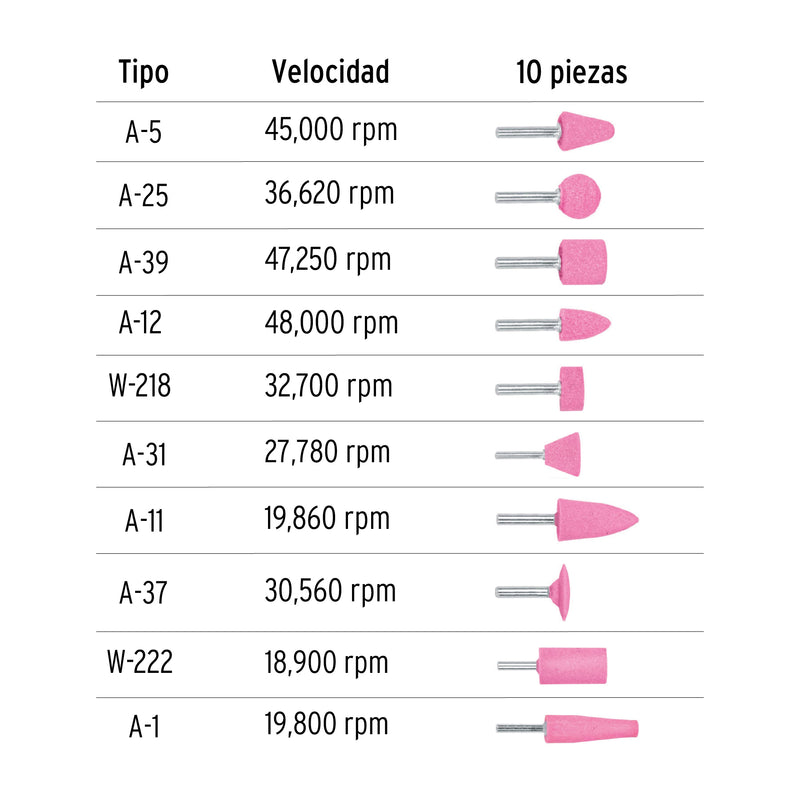 PIEDRAS MONTADAS JUEGO C/10 PZA TRUPER