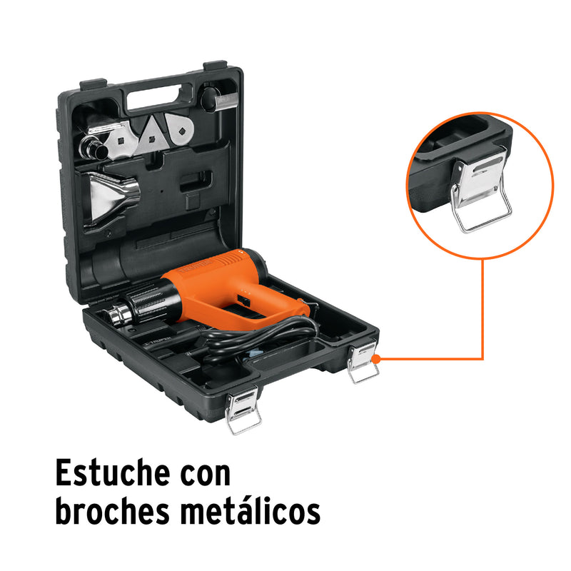 PISTOLA DE CALOR 2000 W C/9 ACCESORIOS