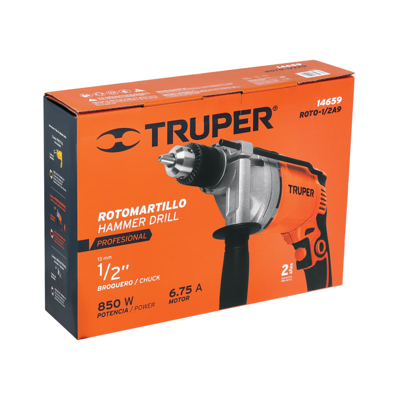 ROTOMARTILLO 1/2" 850W TRUPER PRO