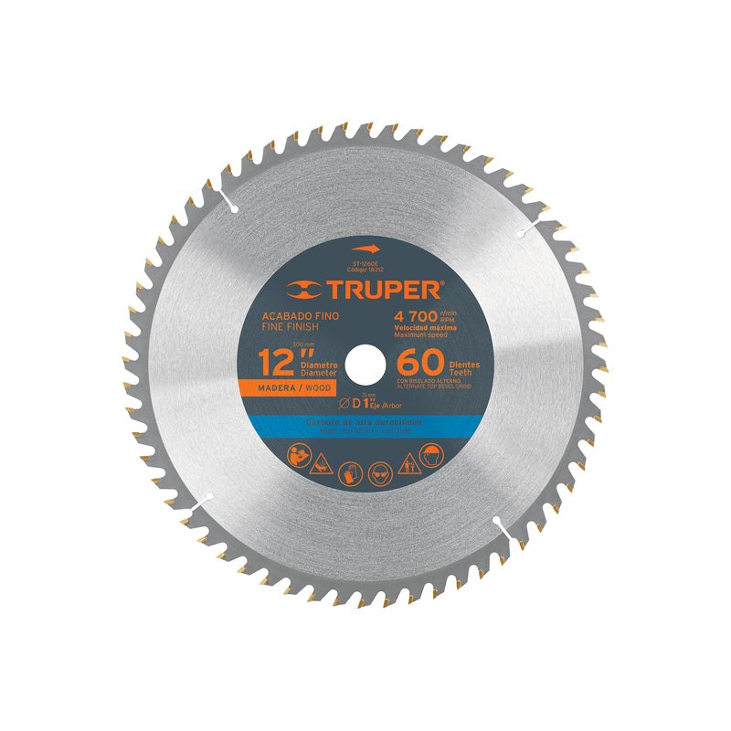 DISCO SIERRA P/MADERA 12,60 DIENTES
