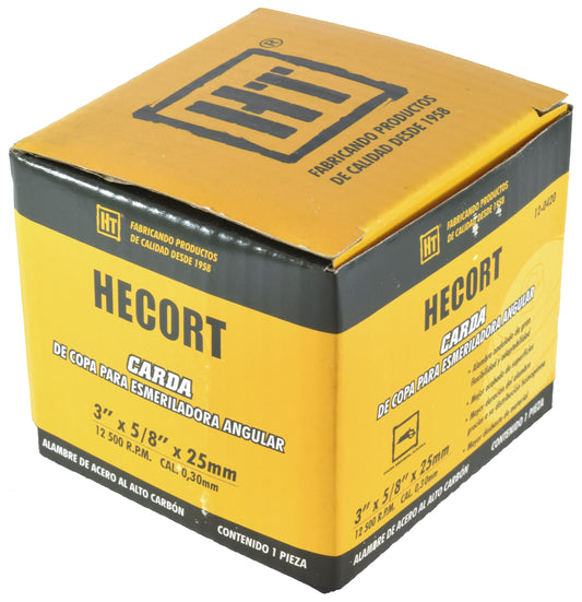 CARDA COPA ESMERILADORA ANG 3"X5/8"X25MM