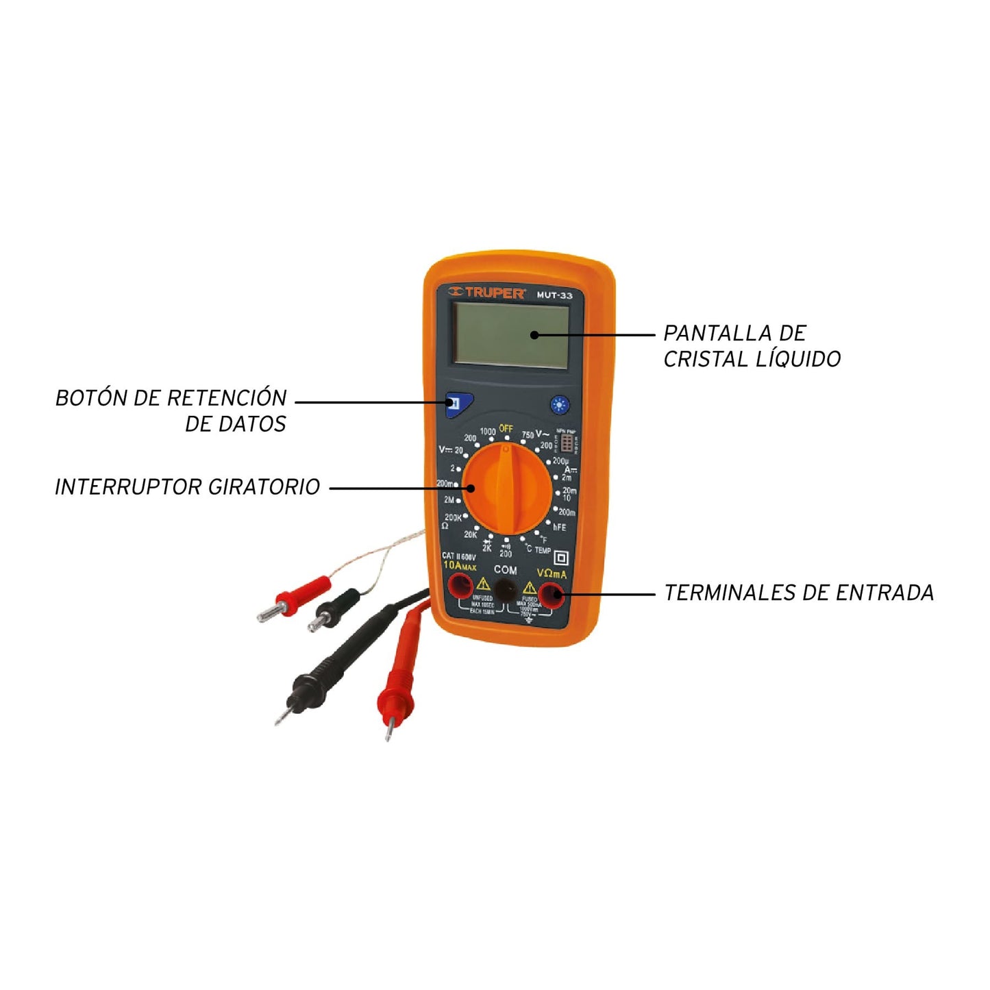MULTIMETRO DIGITAL JUNIOR MUT-33