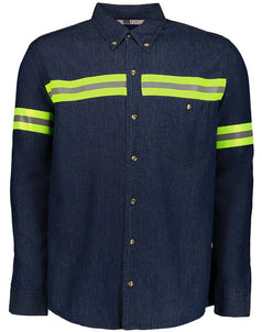 CAMISA MEZCLILLA REFLEJANTE