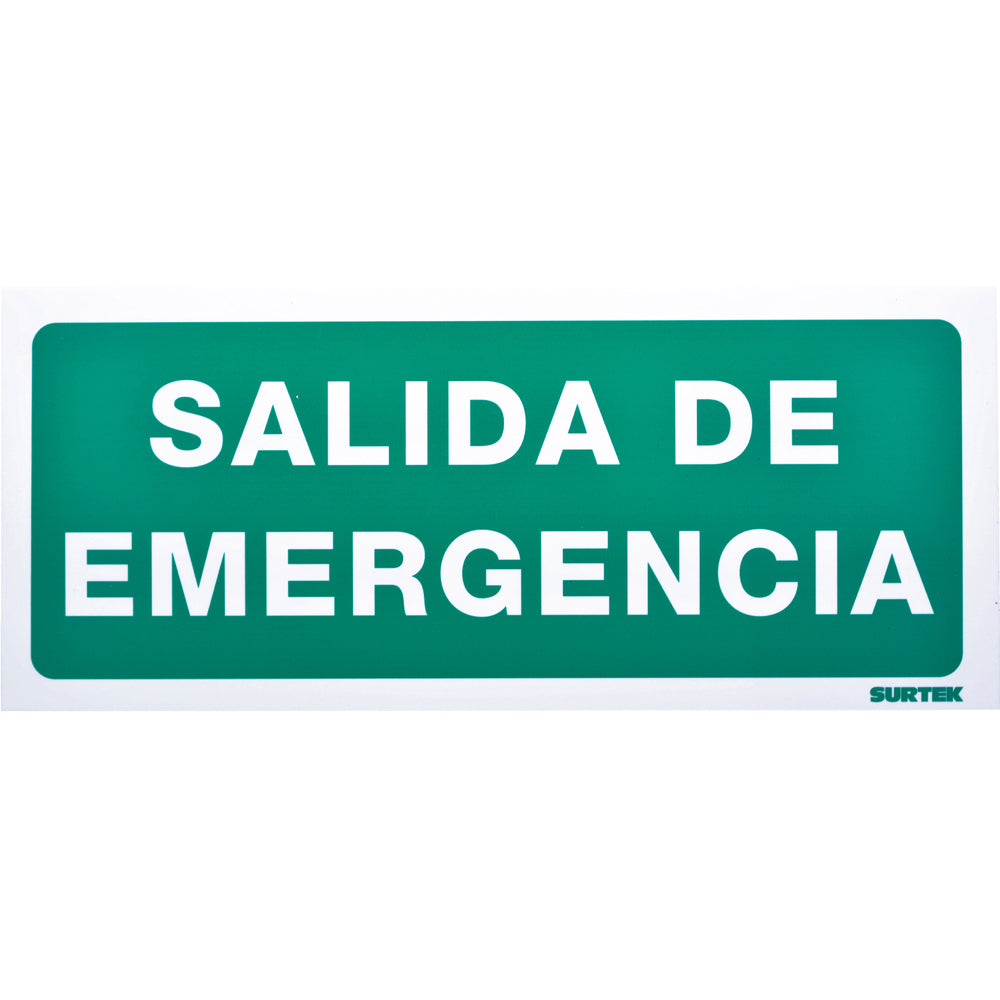 SEÑAL SALIDA DE EMERGENCIA SURTEK