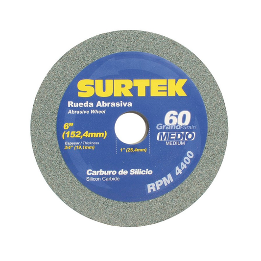 RUEDA ABRASIVA 6X3/4 G-60