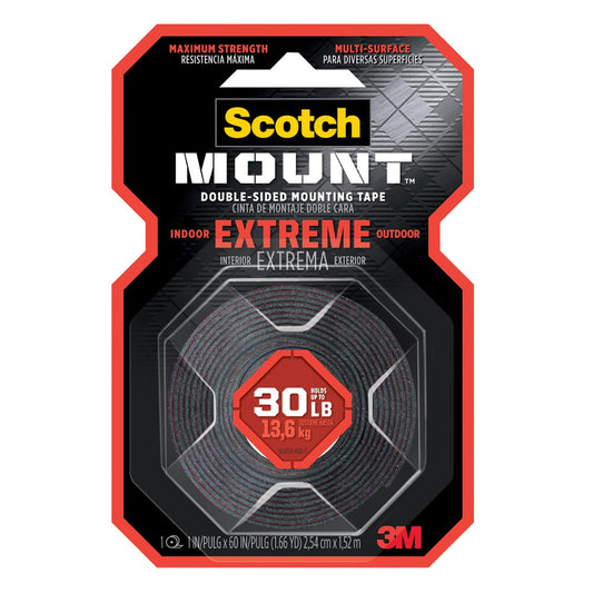 CINTA DOBLE CARA EXTREMA 3M 1" X 1.5M