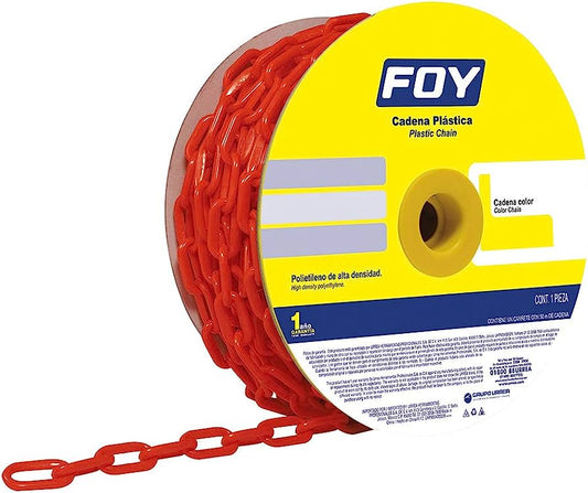 CADENA PLASTICA 6MM ROJA