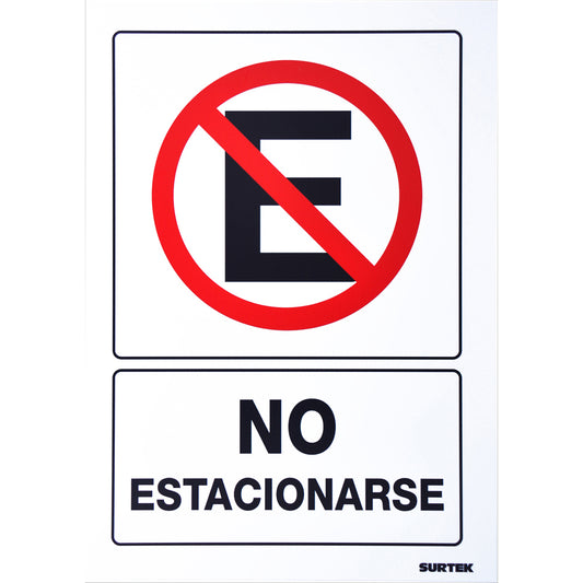 SEÑAL NO ESTACIONARSE  SURTEK