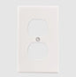 COOPER TAPA DUPLEX TERMOPLASTICO BLANCA