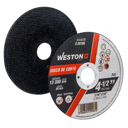 DISCO D/CORTE METAL 4 1/2 X 1/16 X 7/8"