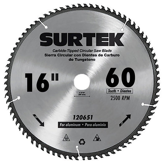 DISCO P/SIERRA CIRCULAR 60 DIENTES 16"