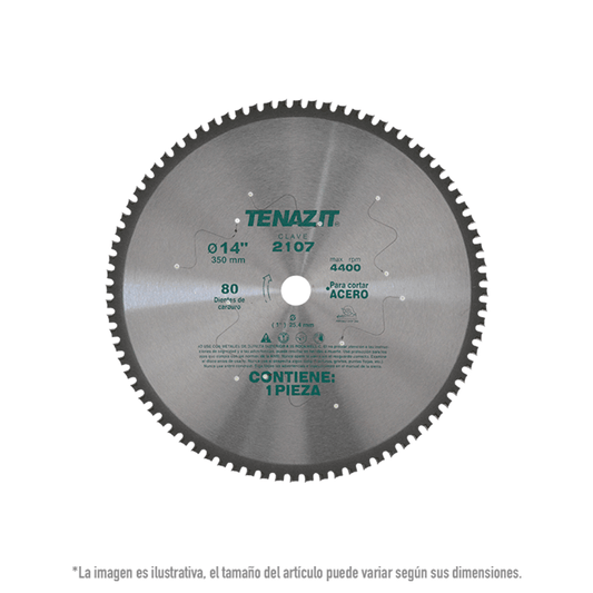 SIERRA CIRCULAR METAL 14X80D TENAZIT