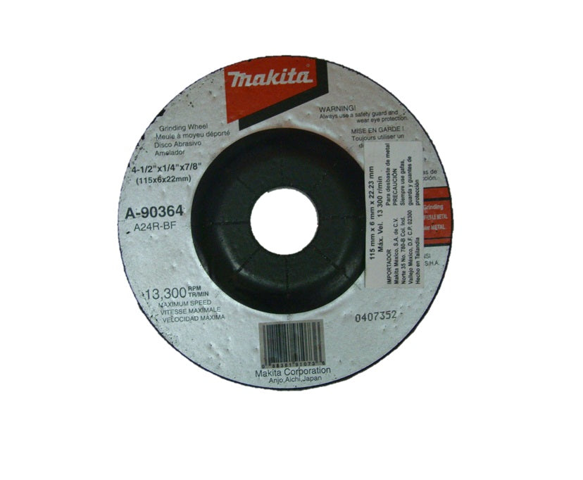 DISCO DESBASTE METAL 4-1/2X1/4X7/8