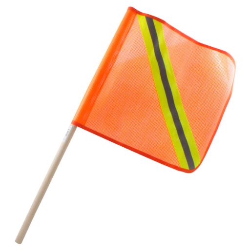 BANDEROLA DE SEGURIDAD CON REFLEJANTE 30X30