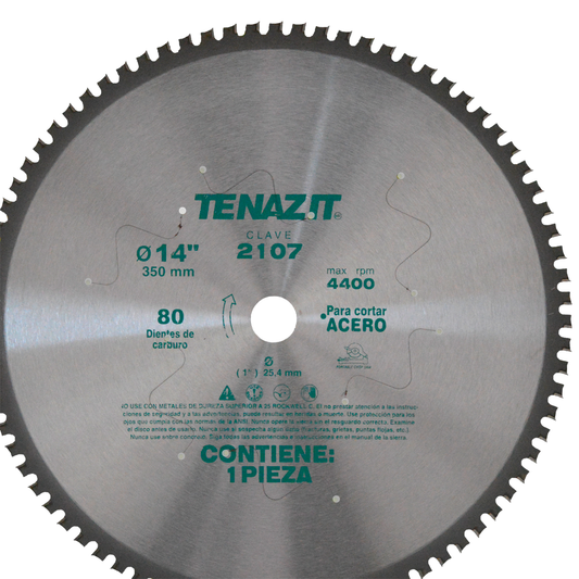 SIERRA CIRCULAR METAL 14X80D TENAZIT