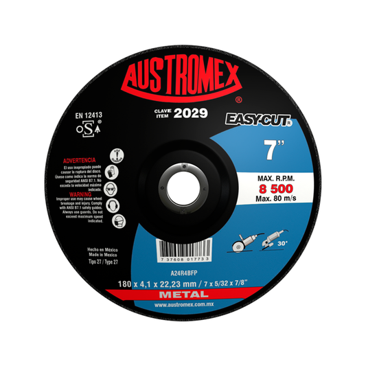 DISCO CORTE METAL #2029 7X5/32X7/8