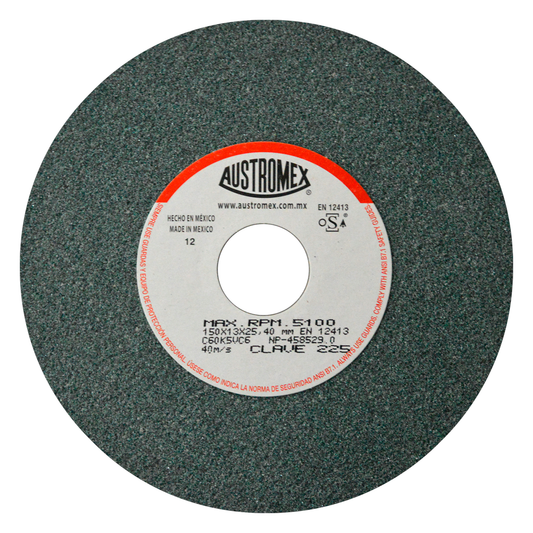 RUEDA ABRASIVA #225 6X1/2X1 T-1 G-60