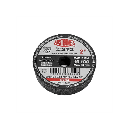 RUEDA ABRASIVA #272 2X1/2X3/8 T-1 G-46