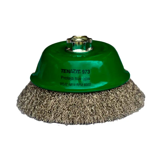 CEPILLO COPA INOX ONDULADO 5X0.012"