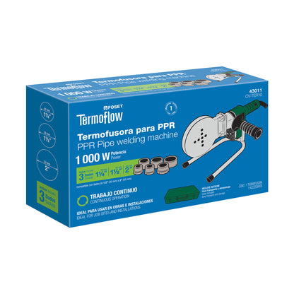 TERMOFUSORA 1000W 3 DADOS (1-1/4 A 2")