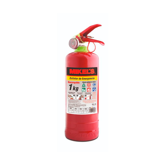 EXTINTOR DE EMERGENCIA 1 KG MIKELS