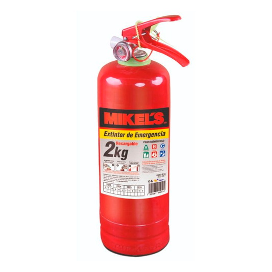 EXTINTOR DE EMERGENCIA 2 KG MIKELS