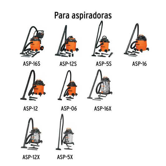 FILTRO TELA P/ASPIRADORA 5,6,8,12 Y 16 G