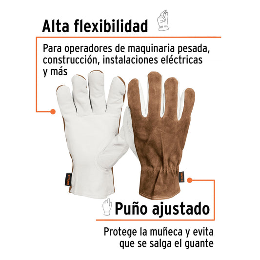 GUANTE DE PIEL CABRA CARNAZA