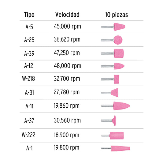 PIEDRAS MONTADAS JUEGO C/10 PZA TRUPER