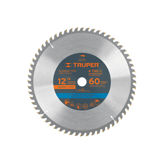 DISCO SIERRA P/MADERA 12,60 DIENTES