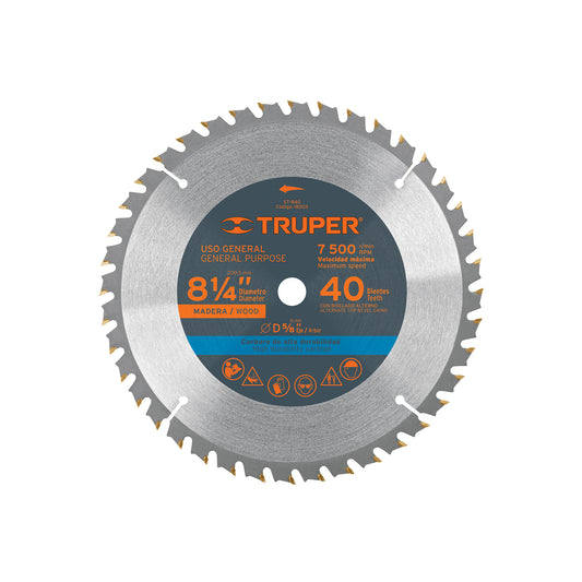 SIERRA CIRCULAR P/MADERA 8-1/4' TRUPER